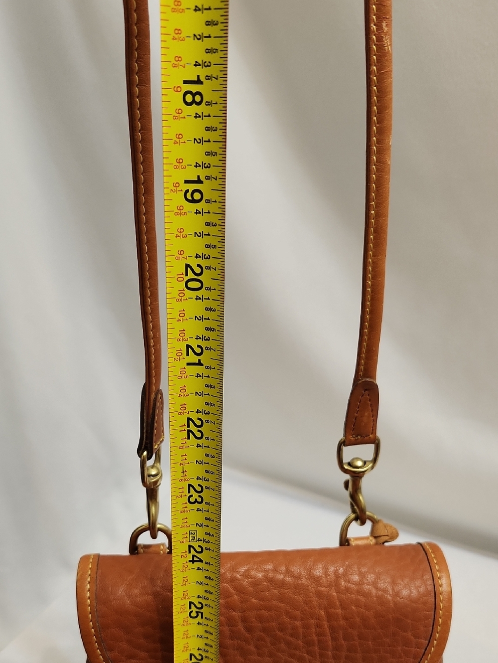 Vintage Dooney & Bourke Leather Calvery Mini Belt Bag Crossbody Bag - Picture 16 of 16